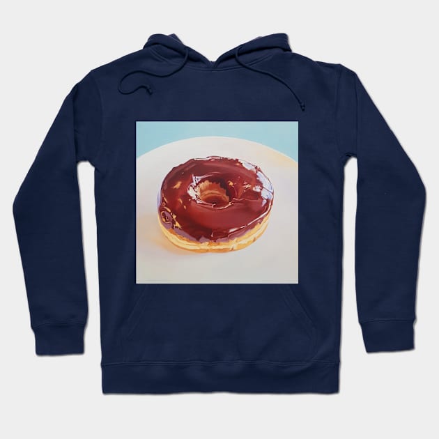 Chocolate Dip Donut painting #2 Hoodie by EmilyBickell